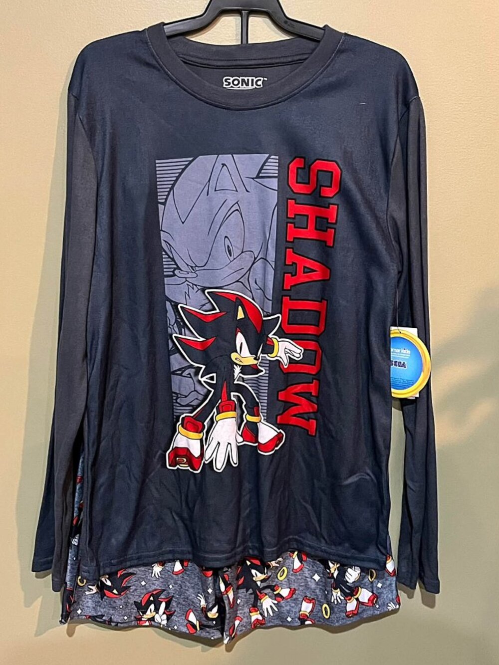 2/$15.00 Sonic the Hedgehog Shadow Pajama Set